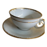 Tasse en porcelaine de limoge blanc doré