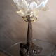 Opalescent tulip lamp 1900