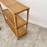 vintage rattan shelf