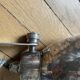 vintage silver-plated metal wall light