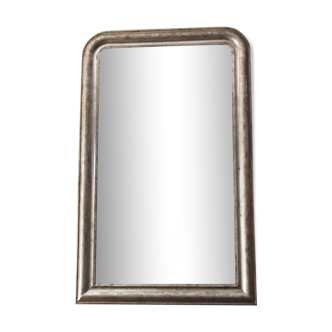 Old silver mirror louis philippe style - Vintage mirror 71x114cm