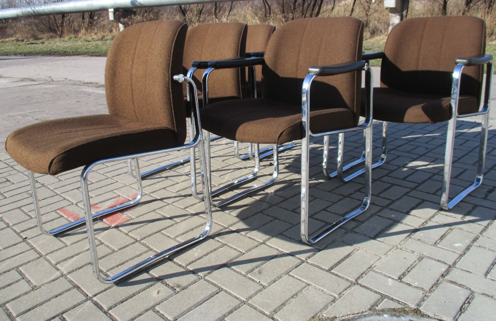 Set of Six Chairs, Röder Söhne, Germany, 1970s