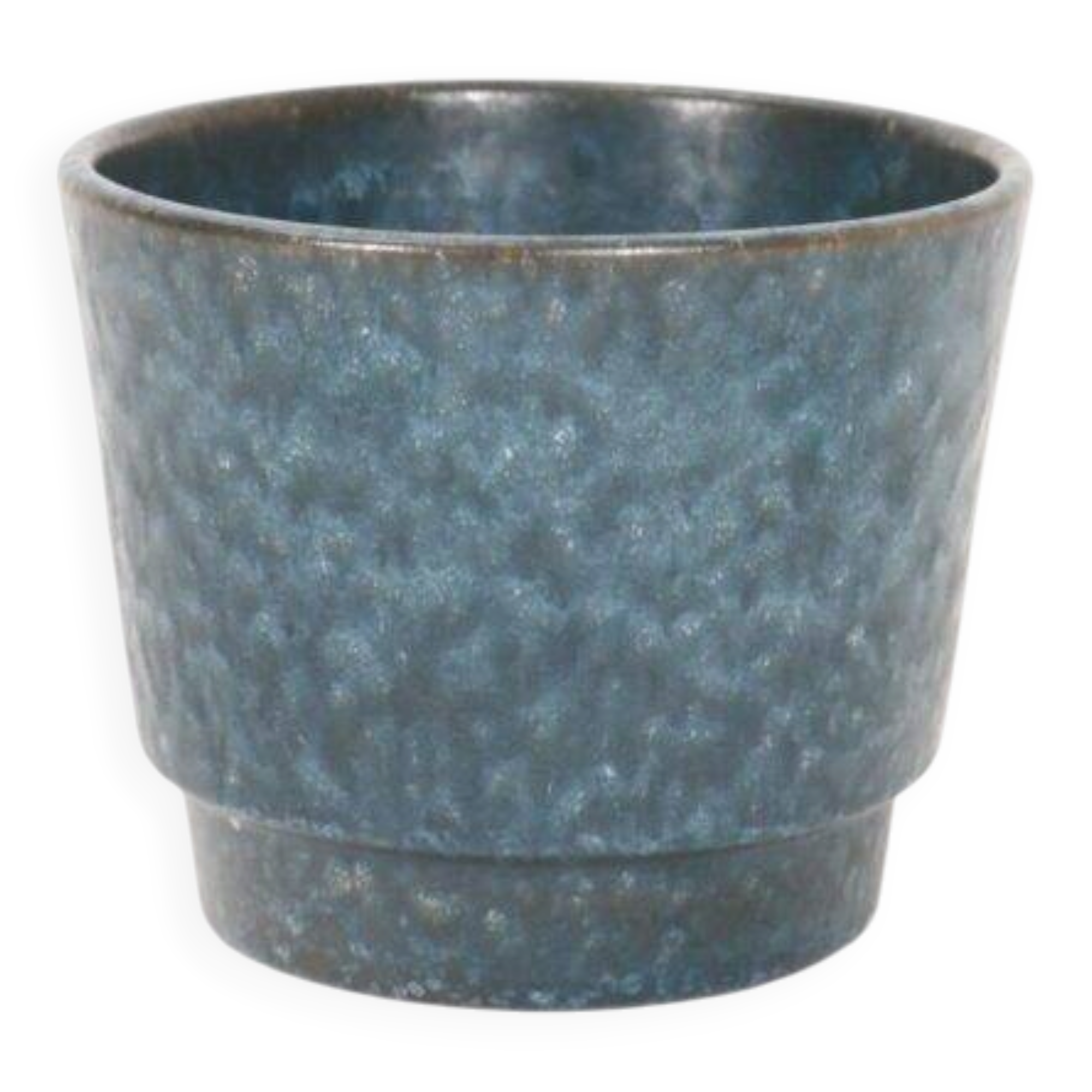 Knabstrup ceramic plant pot / 1960s / blue / Mid Century Danish Modern Design