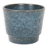 Knabstrup ceramic plant pot / 1960s / blue / Mid Century Danish Modern Design