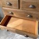 1950 oak chiffonier chest of drawers