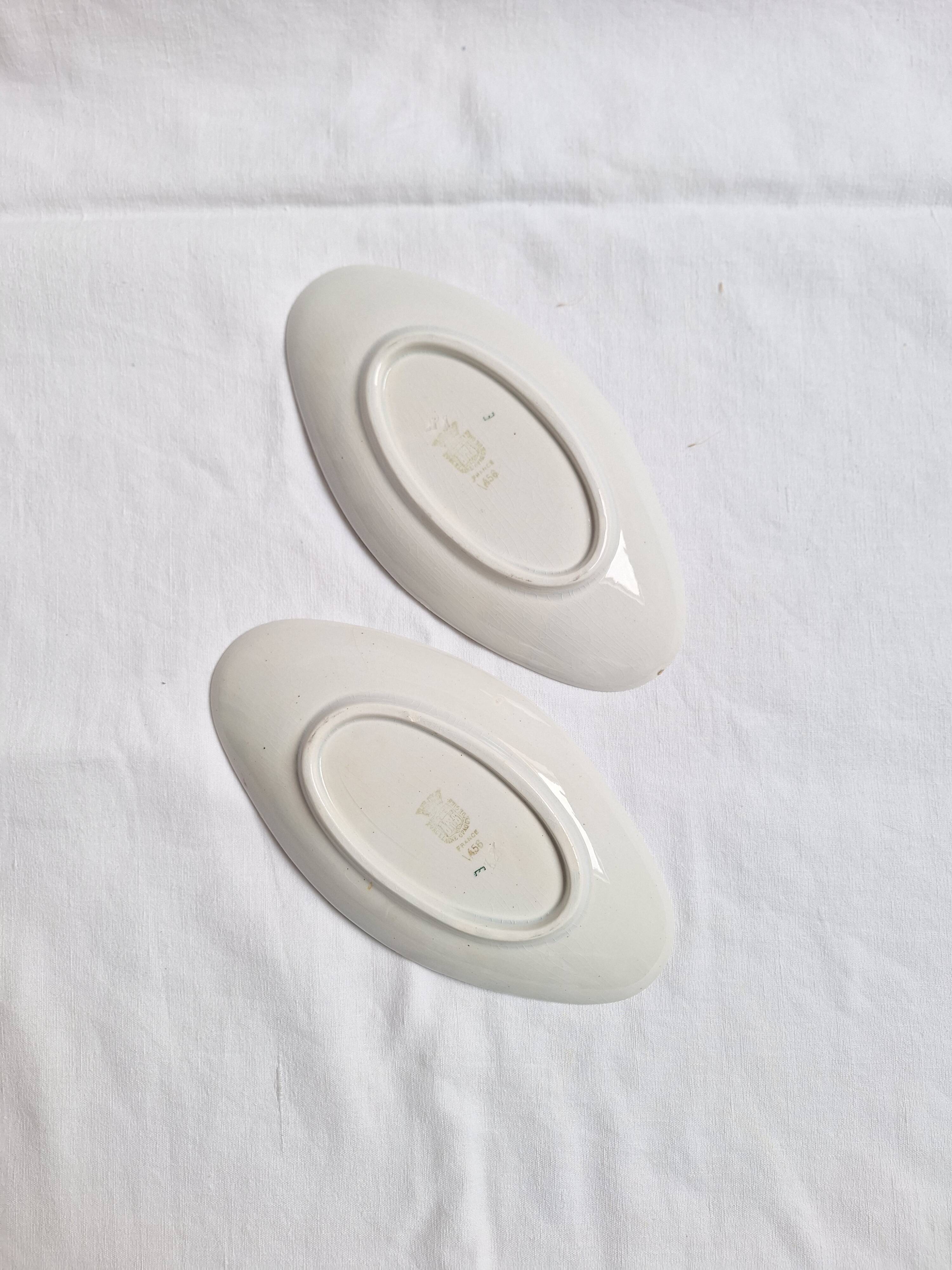 Yellow and black plate Gien 456