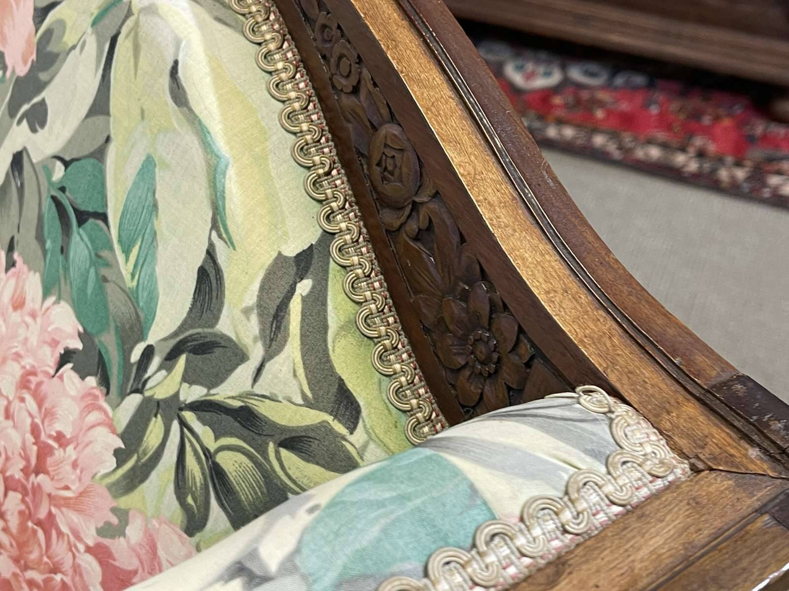 Pair of Art Deco armchairs in mahogany from the 1930s.