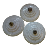 Set of 3 glass globes to hang