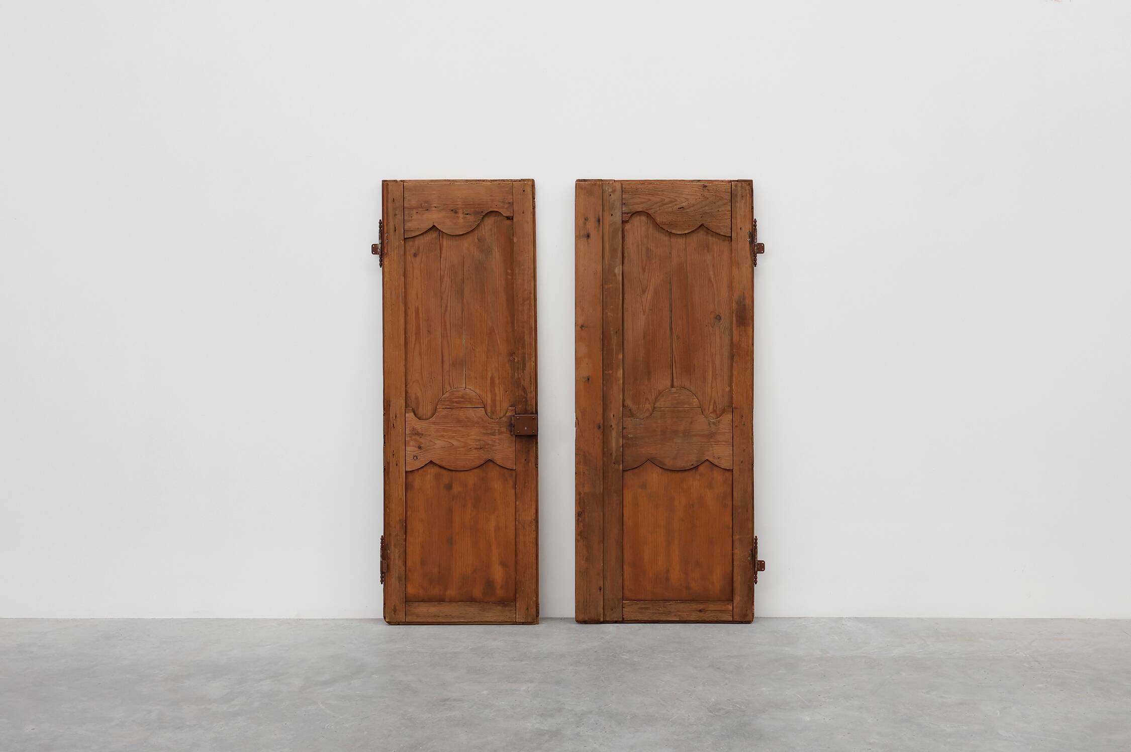 Pair of two Antique French Provincial hand carved doors, ca. 1880
