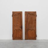 Pair of two Antique French Provincial hand carved doors, ca. 1880