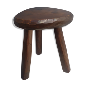 Tabouret tripode brutaliste