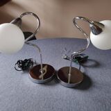 Pair of spiral lamps