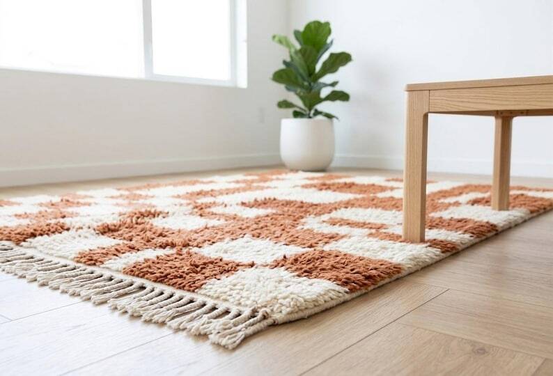 Tapis bérbere marocain décoré 200cmx300cm