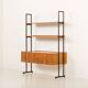 Italian free standing shelving unit with drawers, 1970s