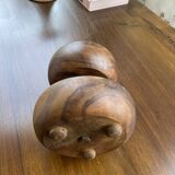 Wooden cocktail dish