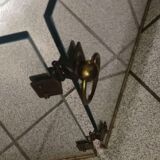 Fire or sparks glass and golden brass