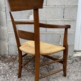 Straw armchair 19th