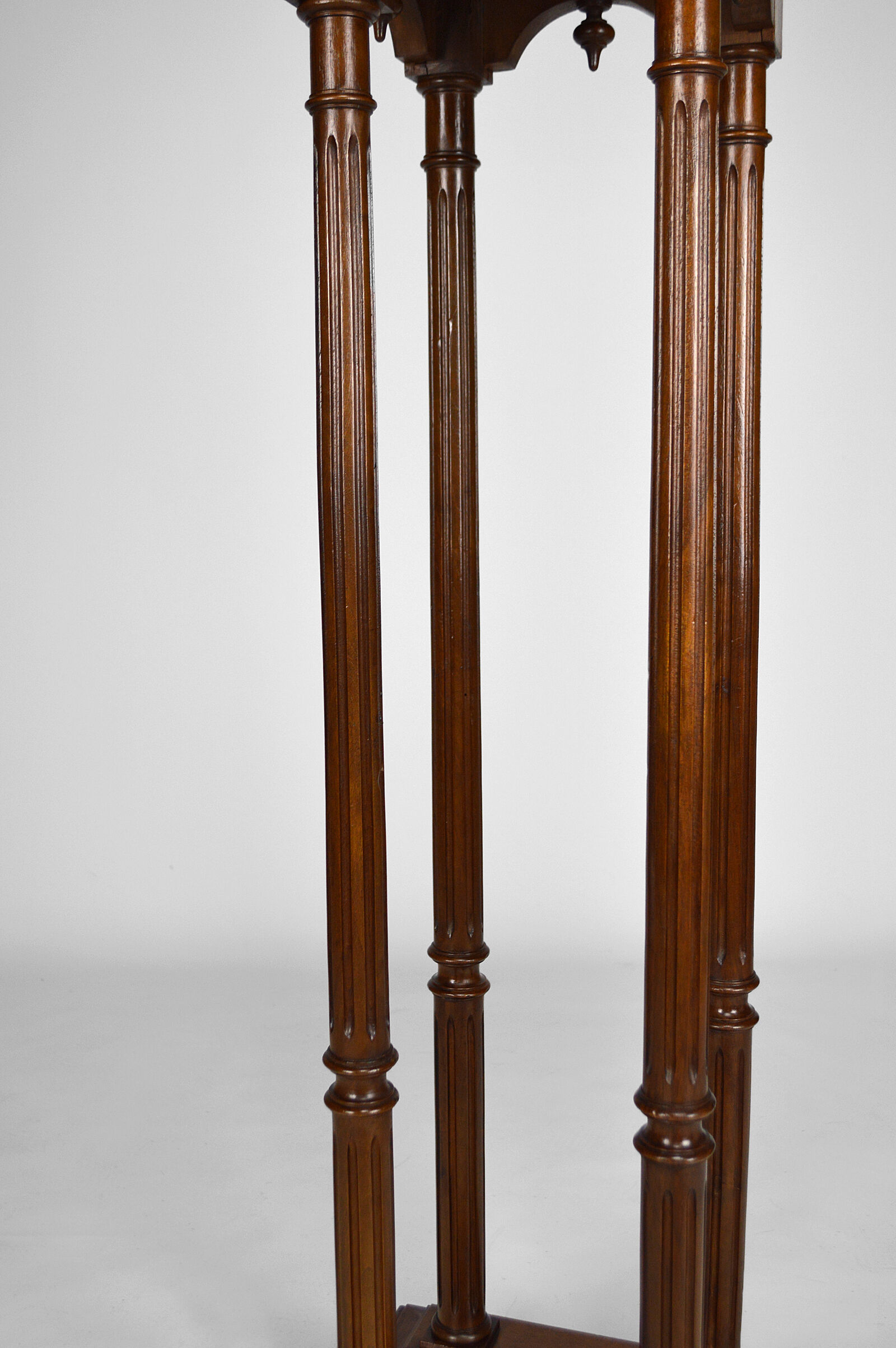 Large Neo-Gothic walnut harness, France, 19th