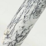 White Carrara Marble Column Italy 1970s