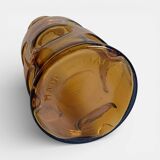 Empoli Amber Glass Decanter Set by Wayne Husted, Handmade in Italy