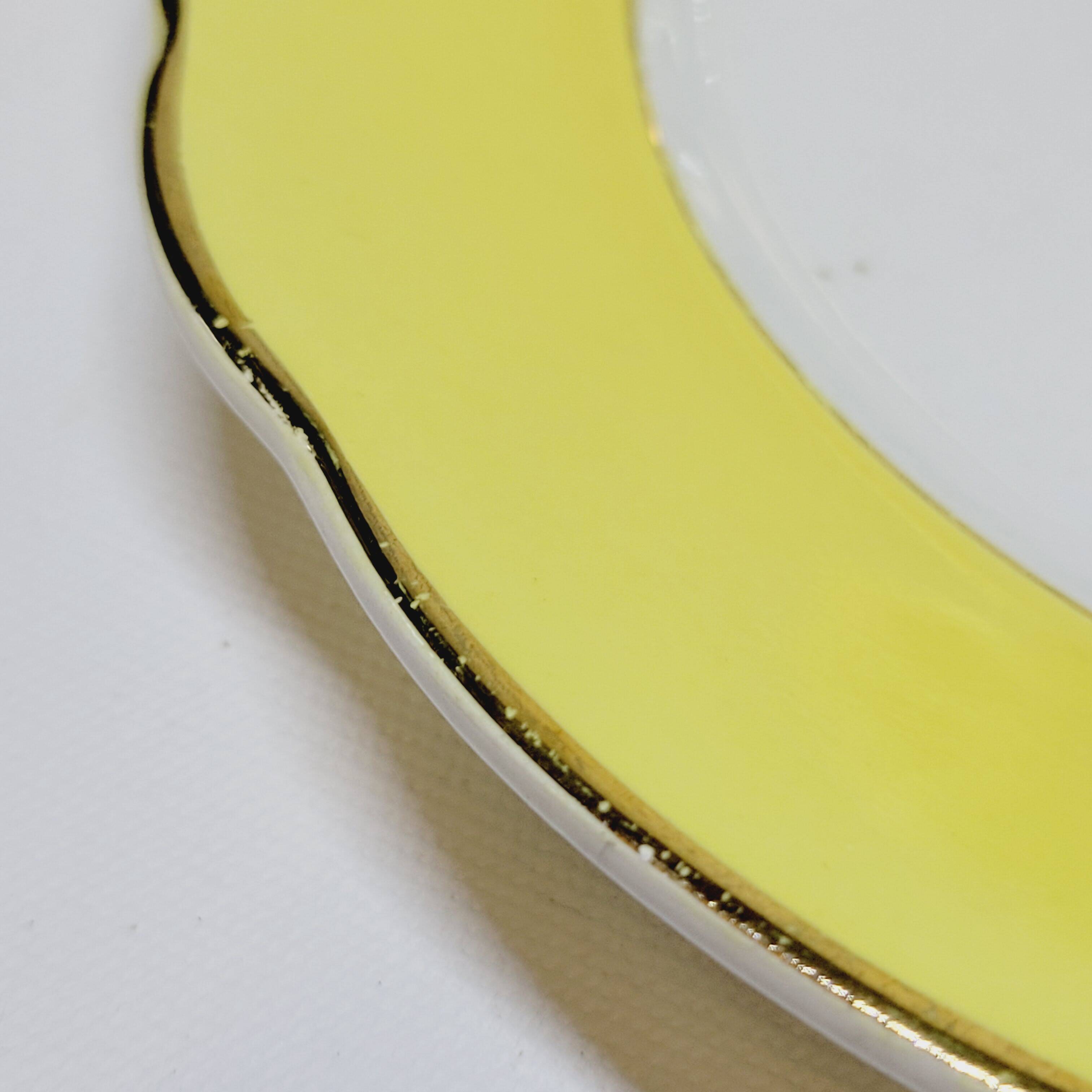 7 Vintage KG Lunéville Plates Jonquille Model Diameter 19.5 Cm