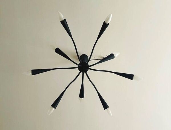Lustre 9 branches. Vintage 50s