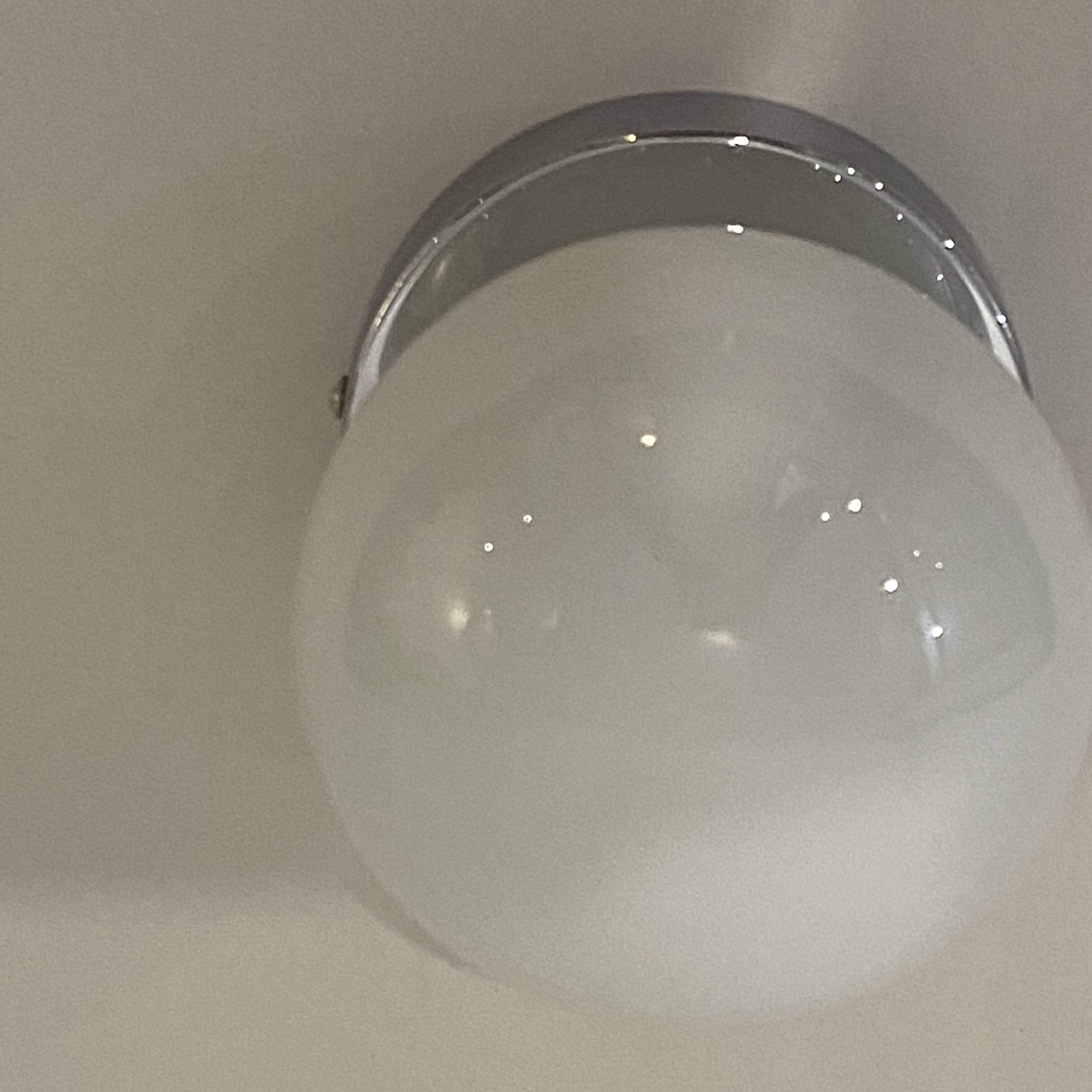 Small wall light ceiling light antique globe opaline glass white 12 cm