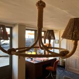 Berthes Glasser 1970 rope chandelier