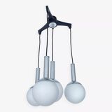 Lampe à suspension italienne du milieu du siècle de l'ère spatiale