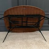 Scandinavian transformable coffee table by Smorrebrod tubular base