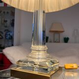 Paire de Lampes Chapman en Bronze et Cristal