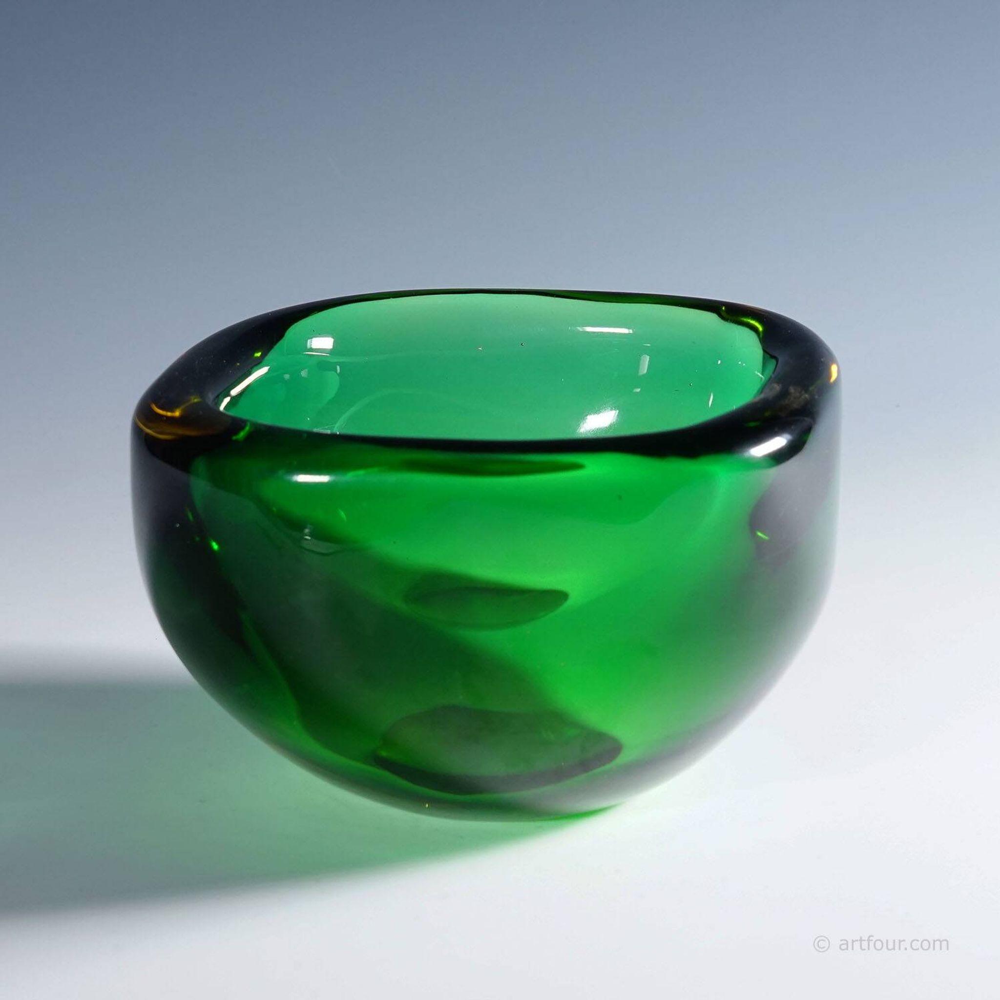 Vintage art glass bowl by Seguso Murano 1960s
