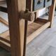 Old carpenter's workbench two drawers, industrial furniture