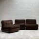 3 amantas in brown corduroy by Mario Belinni for B&B Italia