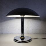 Mushroom lamp in chromed metal