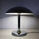 Lampe champignon en métal chromé