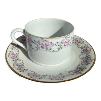 Tasse et coupelle Porcelaine de Limoges