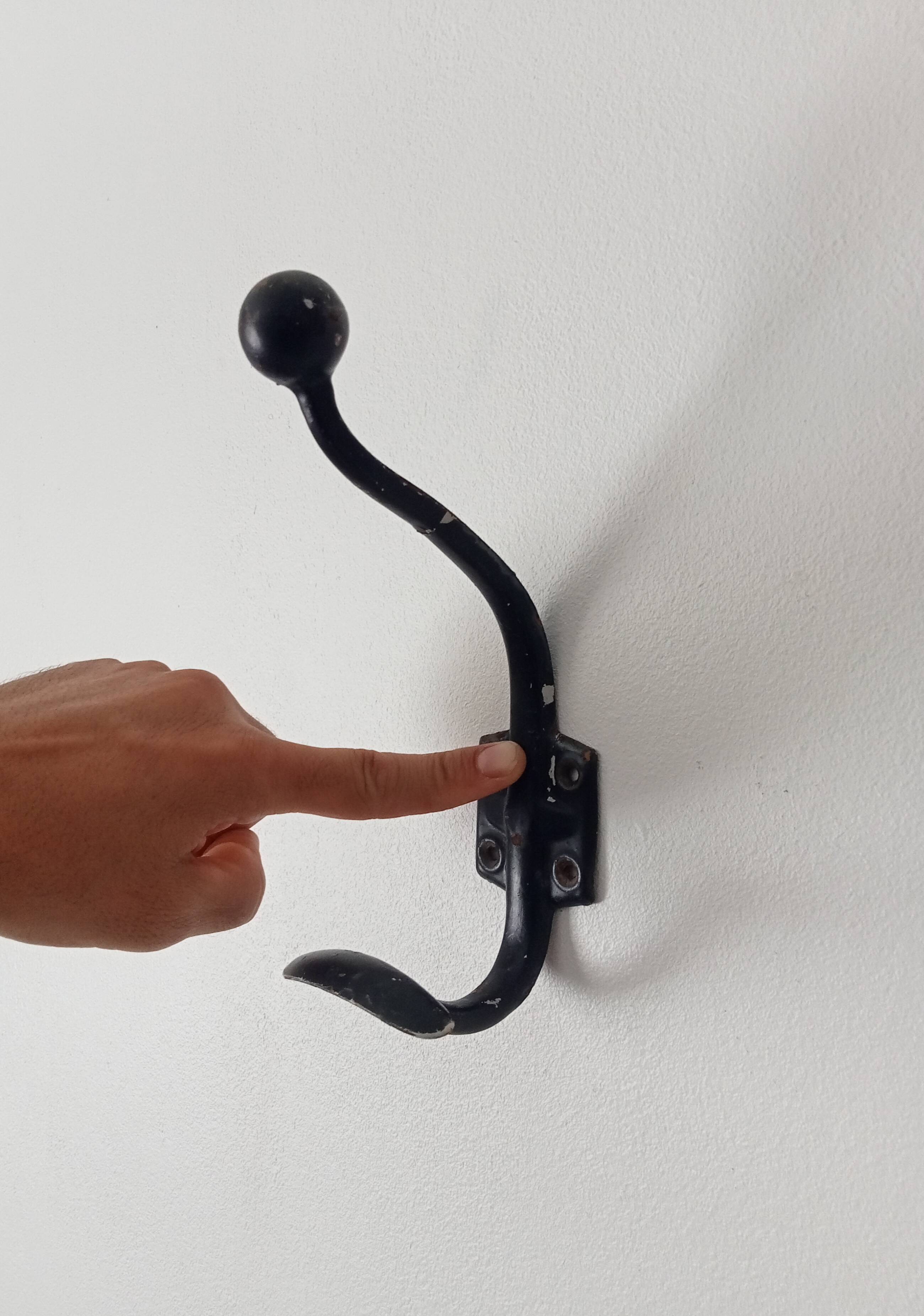Pair of vintage coat hooks