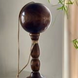 Old bilboquet in turned wood