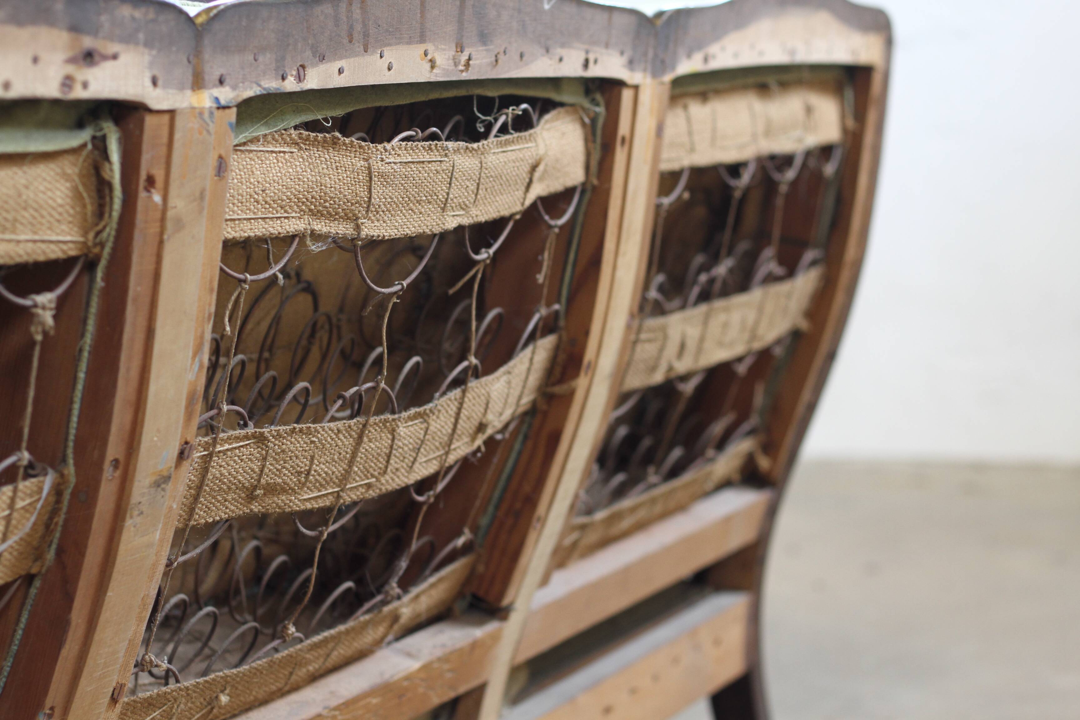 Bergere Sofa from 1900s, French Inspired, Danish Craftmanship