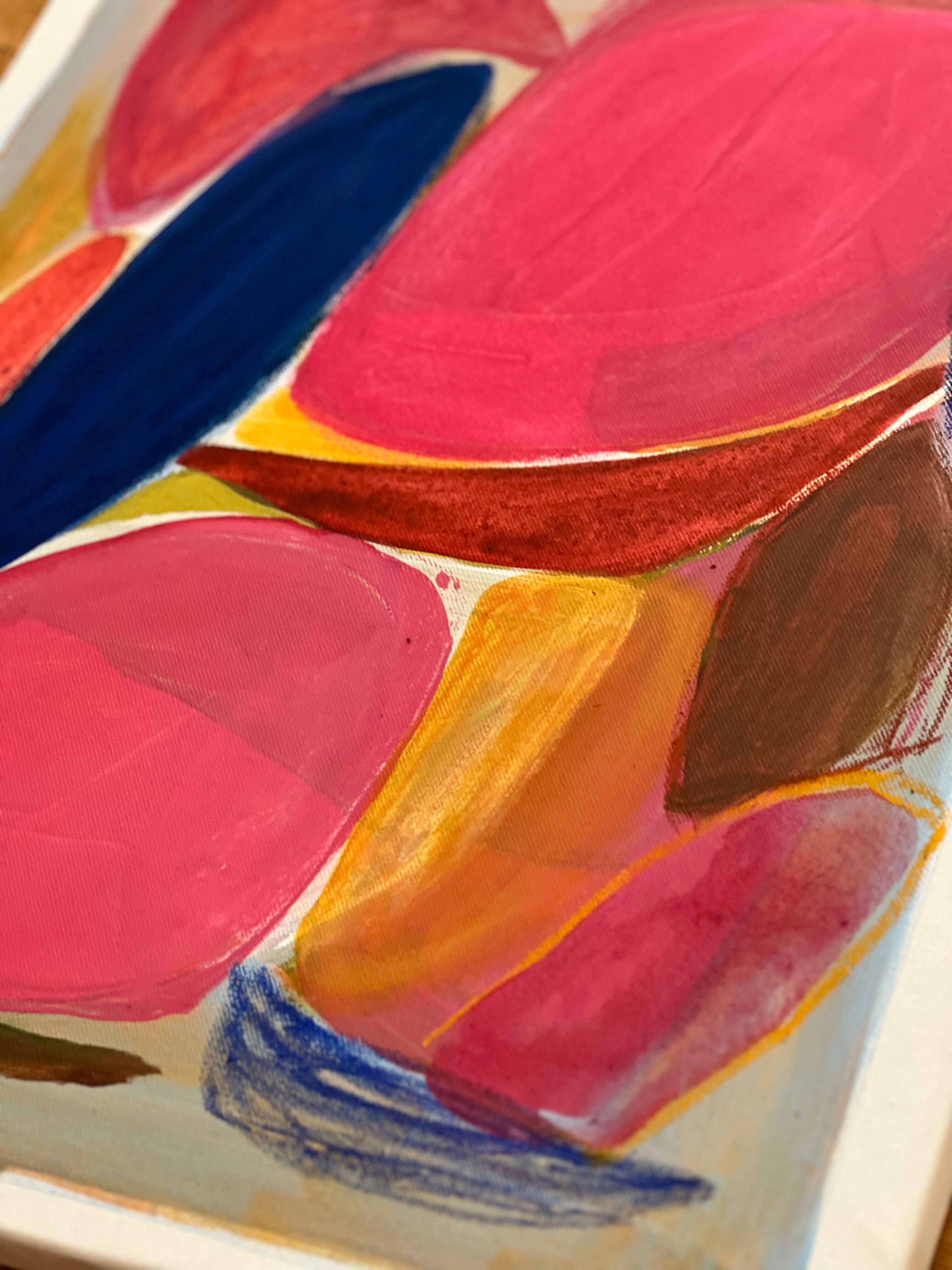 Abstract painting on canvas
