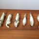 Lot de 6 porte couteaux animaliers en porcelaine de Limoges