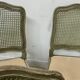 Suite de six chaises de style Louis XV en hetre laqué XX siècle