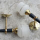 Pair of 60s vintage brass sconces
