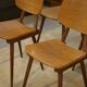 Set of 8 oak chairs from the 1960s.