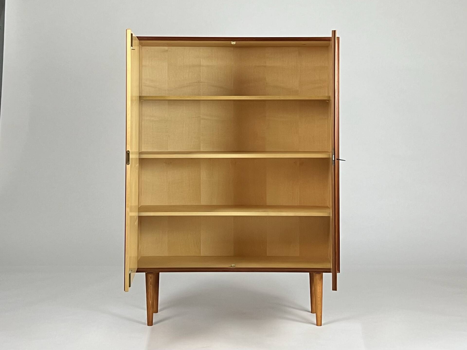 Vintage teak wardrobe highboard closet by H. Riestenpatt 1960s