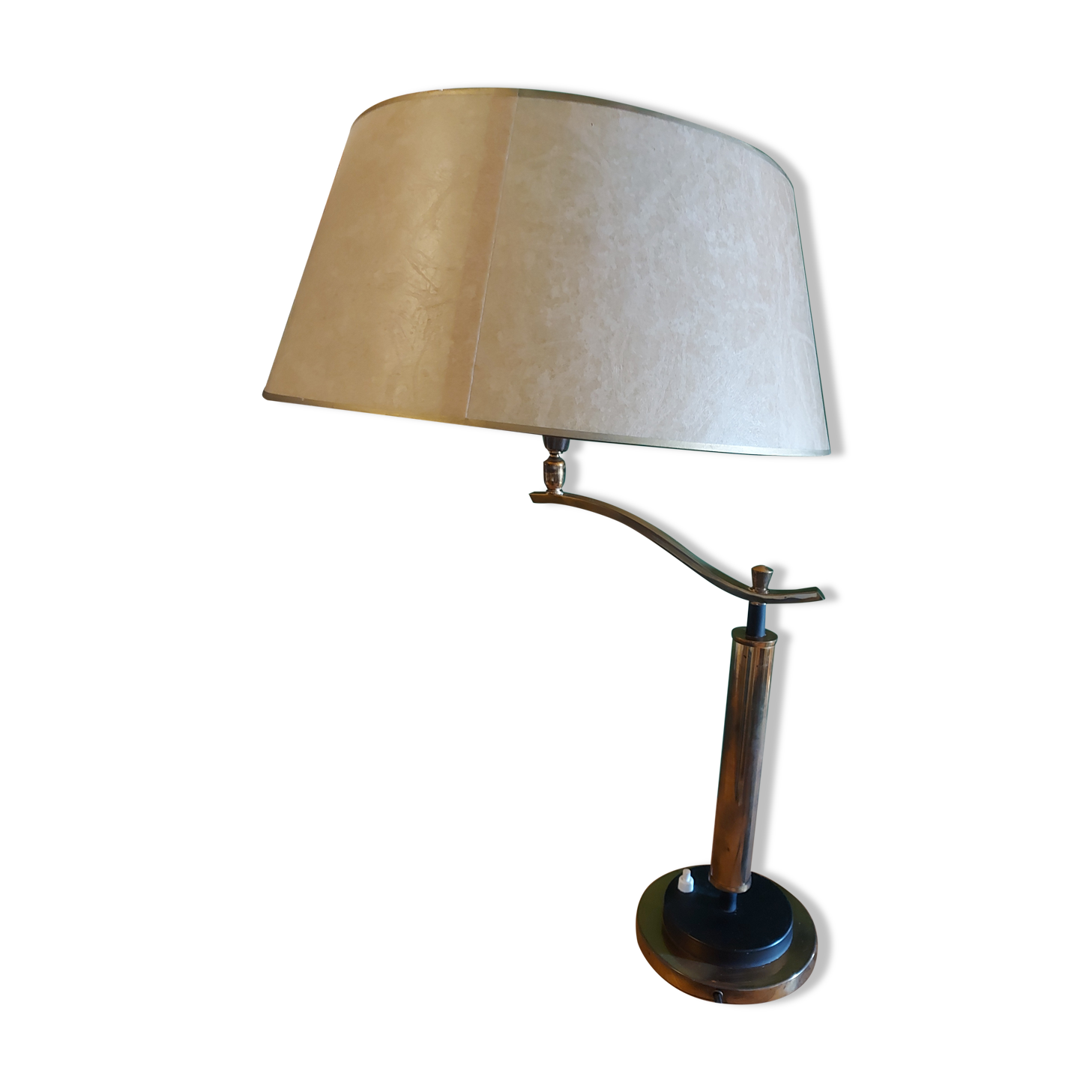 Brass lamp 30's Jules Leleu