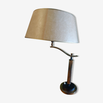 Lampe en laiton annees 30 Jules Leleu