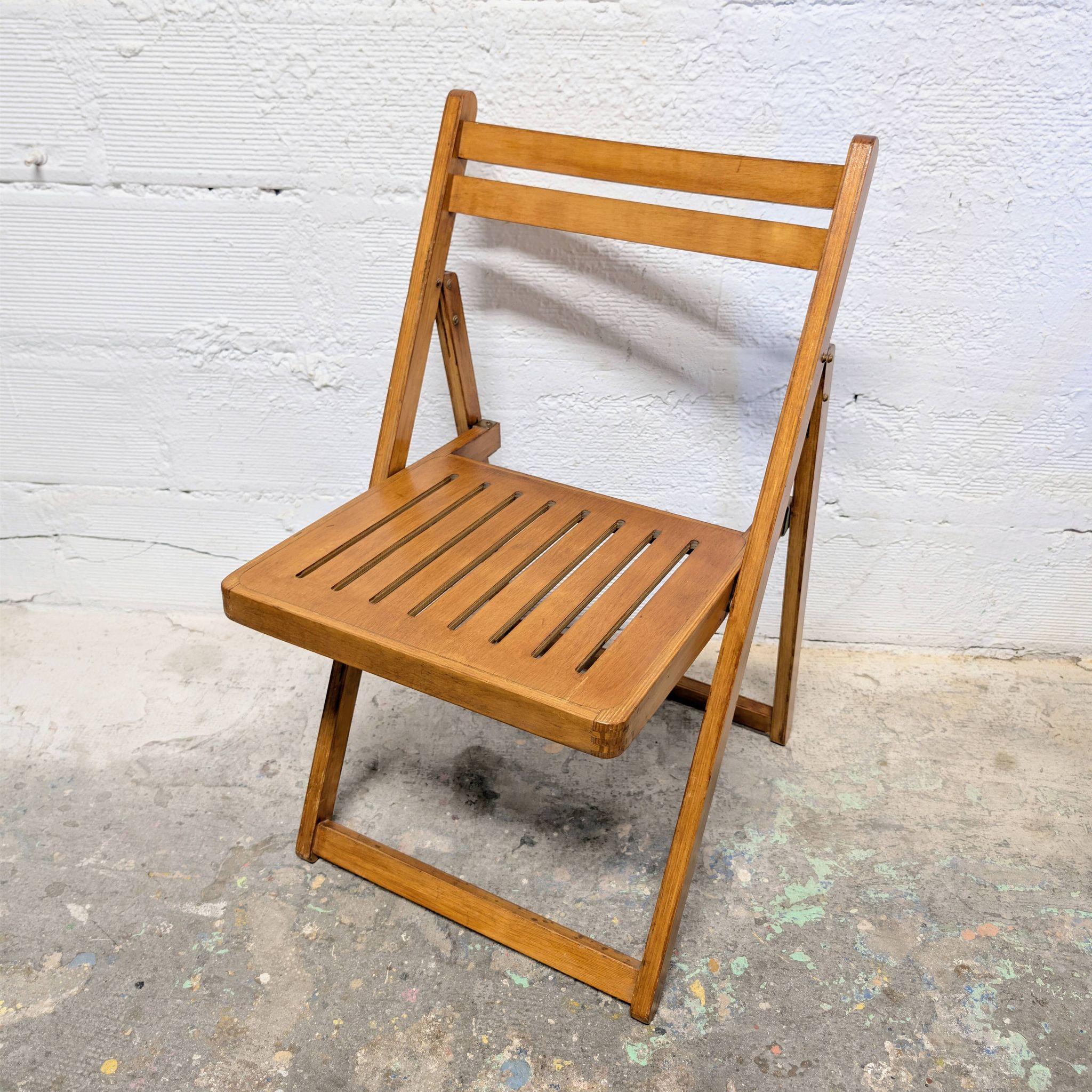 Chaise pliante en bois