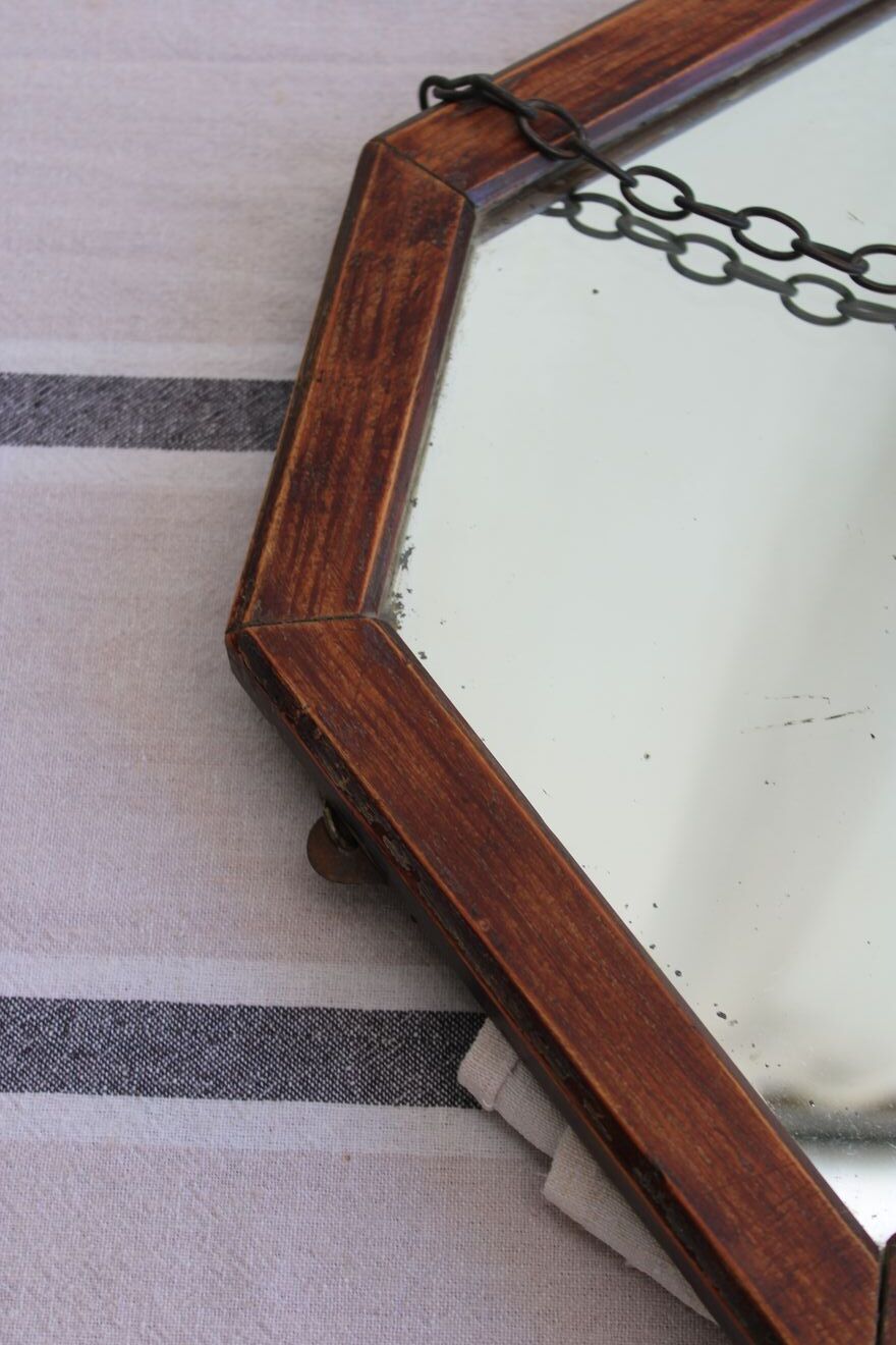 Wooden mirror